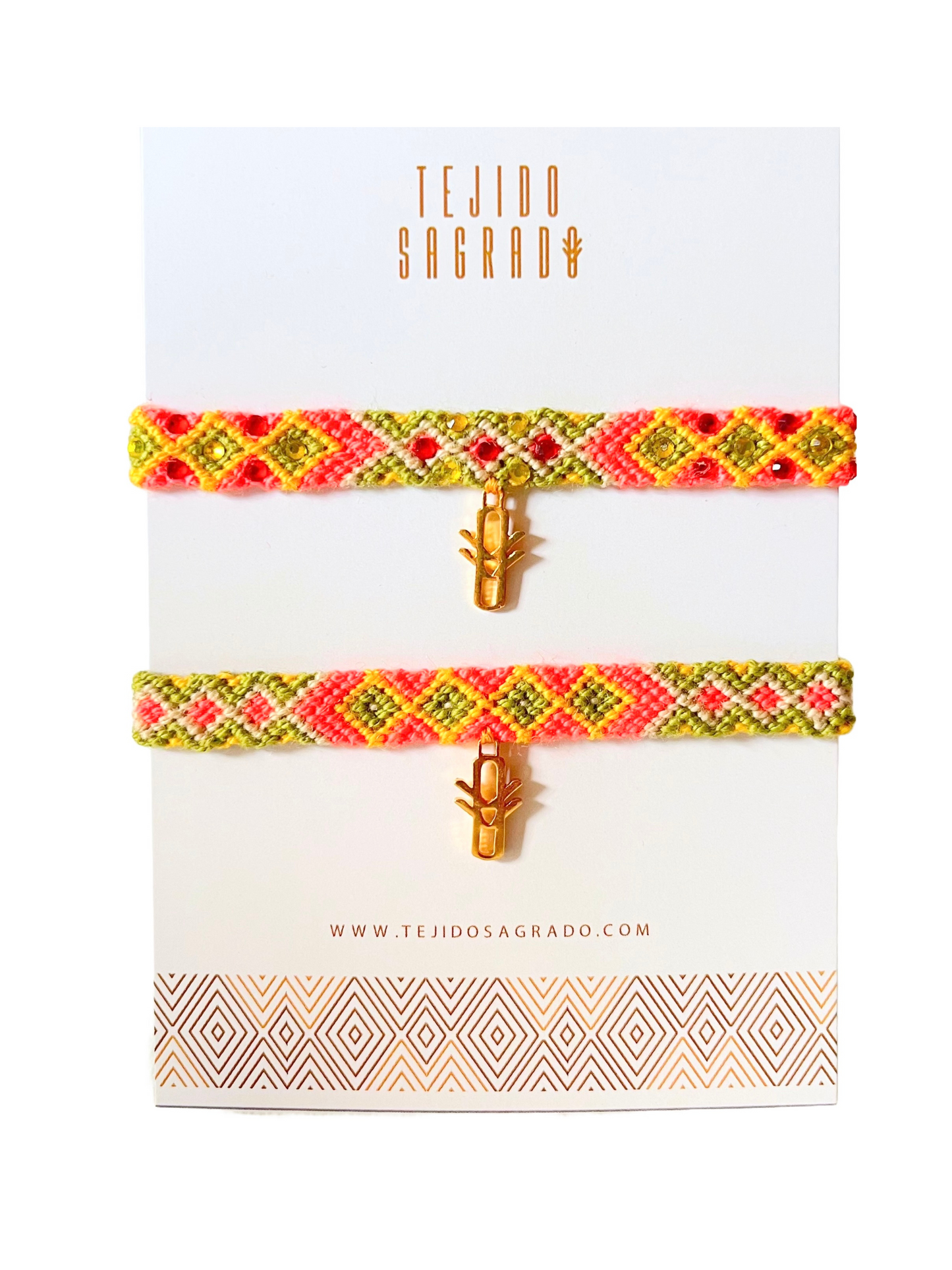 Set Brazaletes - Coral