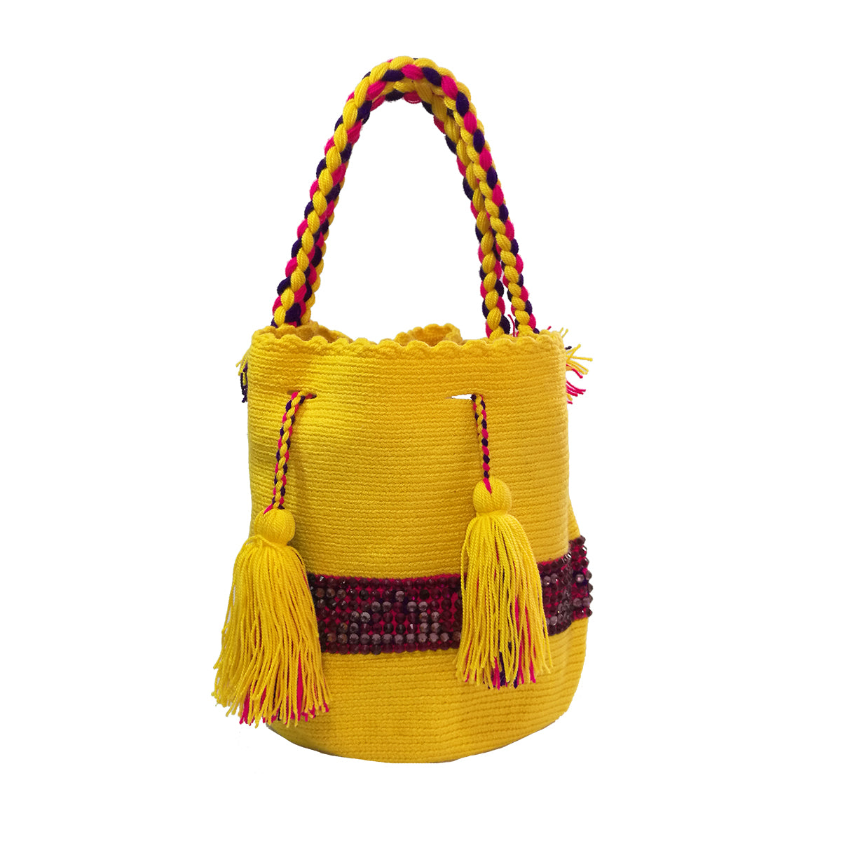 Apuna Mini Bag - Yellow Triangles