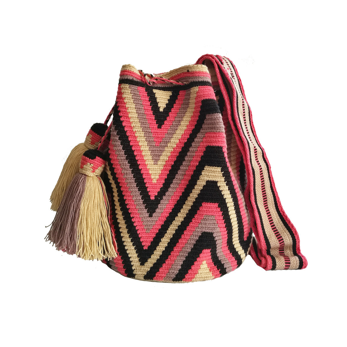 Bolso Mediano Origen - Magenta Zig Zag