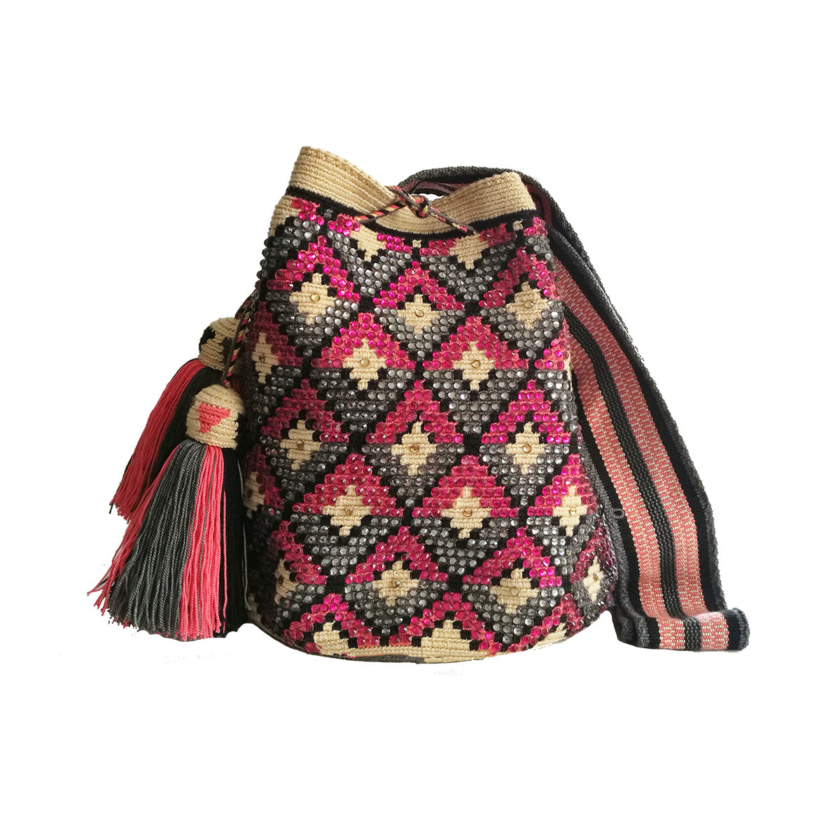 Bolso Mediano Apuna - Diamante Magenta